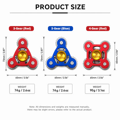 100% Metal EDC Gears Linkage Fidget Spinner