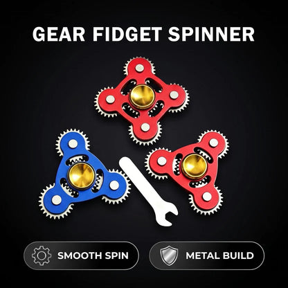 100% Metal EDC Gears Linkage Fidget Spinner