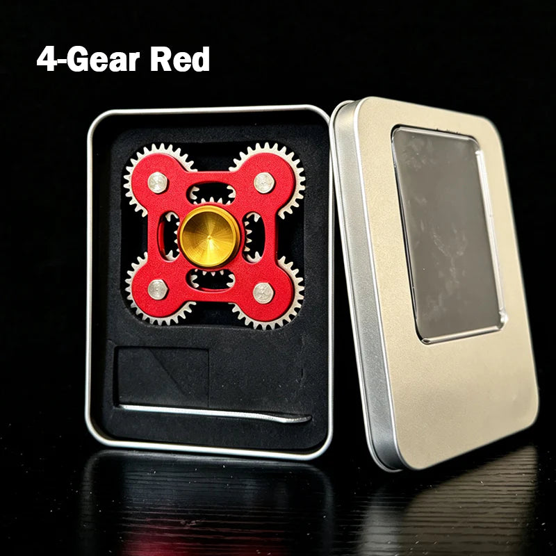 100% Metal EDC Gears Linkage Fidget Spinner