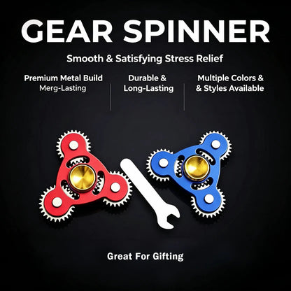 100% Metal EDC Gears Linkage Fidget Spinner