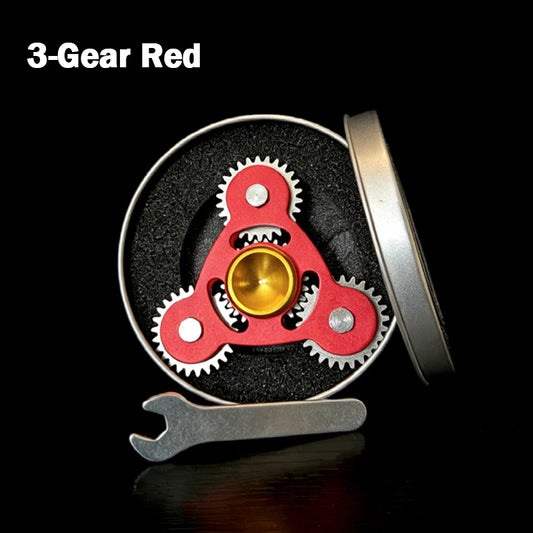 100% Metal EDC Gears Linkage Fidget Spinner
