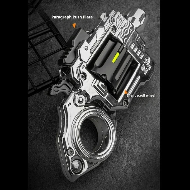 AGT-007 Pocket Sized Metal Revolver Fidget Toy Soft Bullet Gun Toy